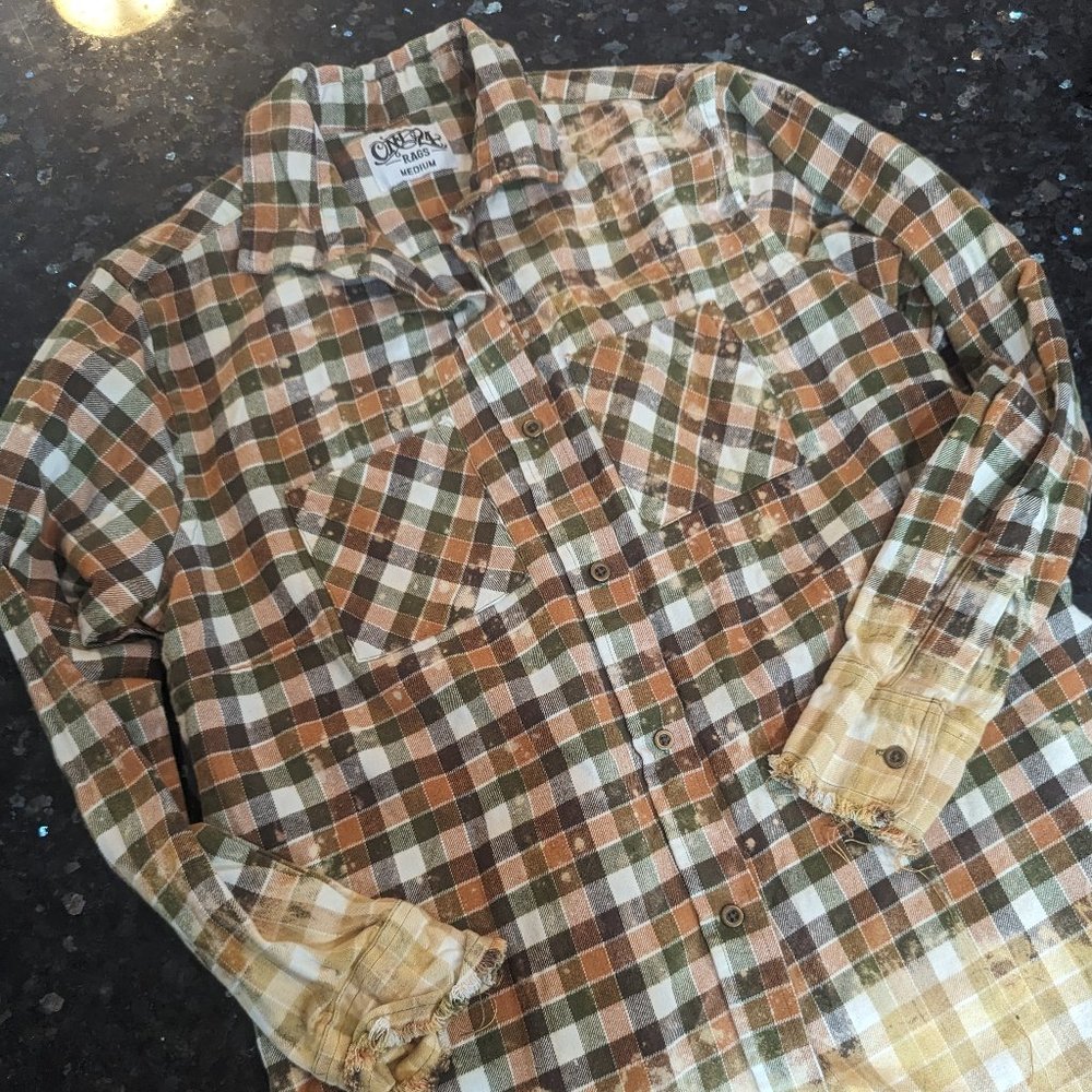 One 24 Rags Button Down Shirt - Med.